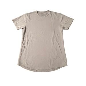 BYLT Mens Premium Basics Crew Neck Short Sleeve‎ T Shirt Gray Size M